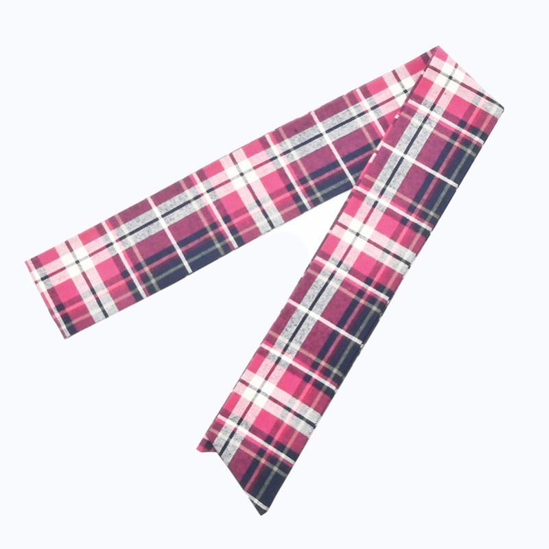 BAG SCARF CHECK RD/NV