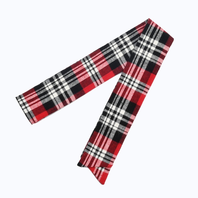 BAG SCARF CHECK RED