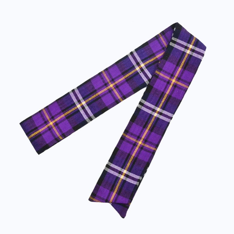 BAG SCARF CHECK PURPLE