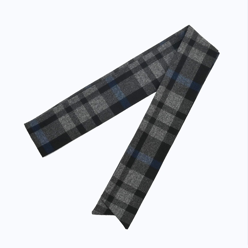 BAG SCARF CHECK D.GR/BL