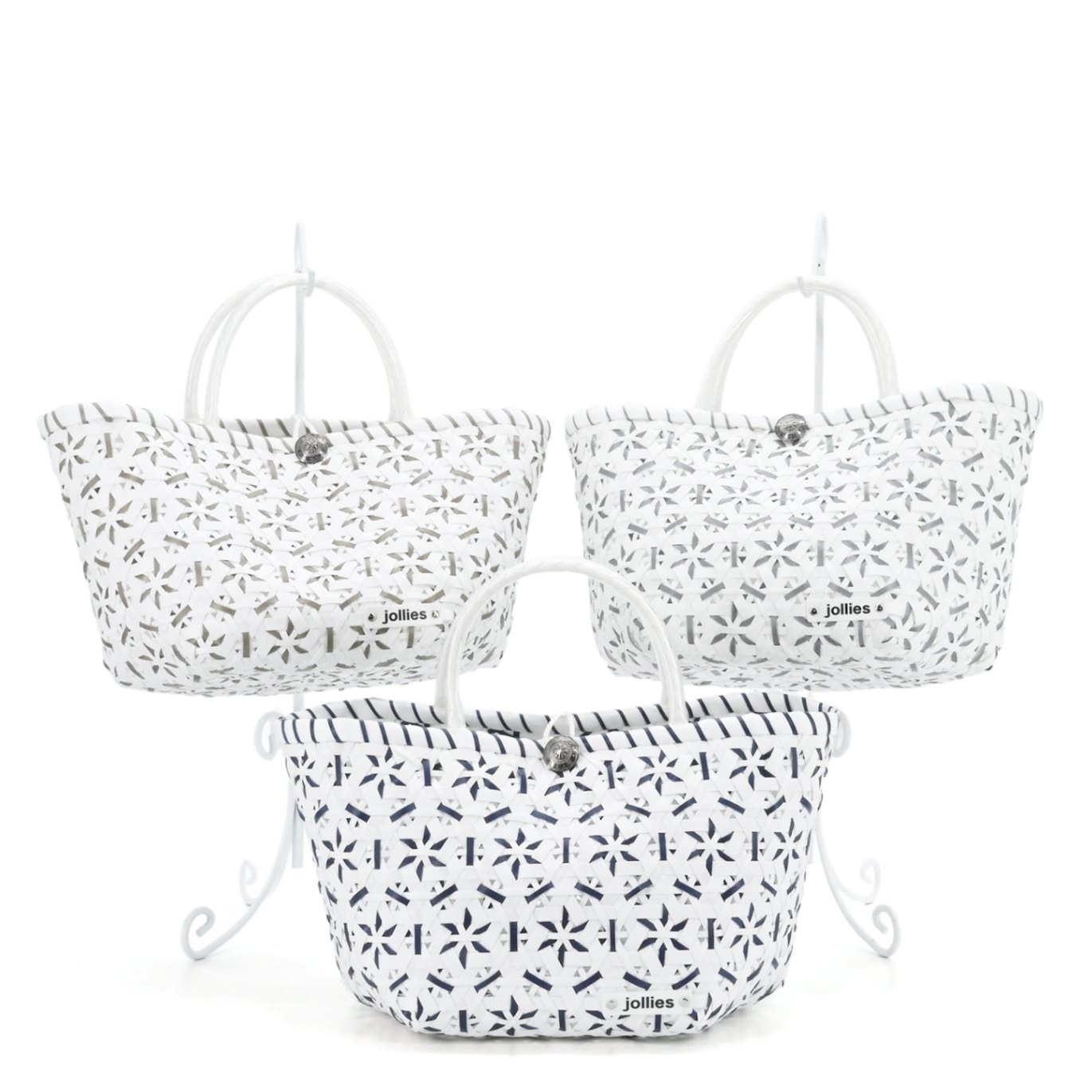 WHITE FLORE M（ホワイトフローラ）全3色 | プラバッグ,Mサイズ