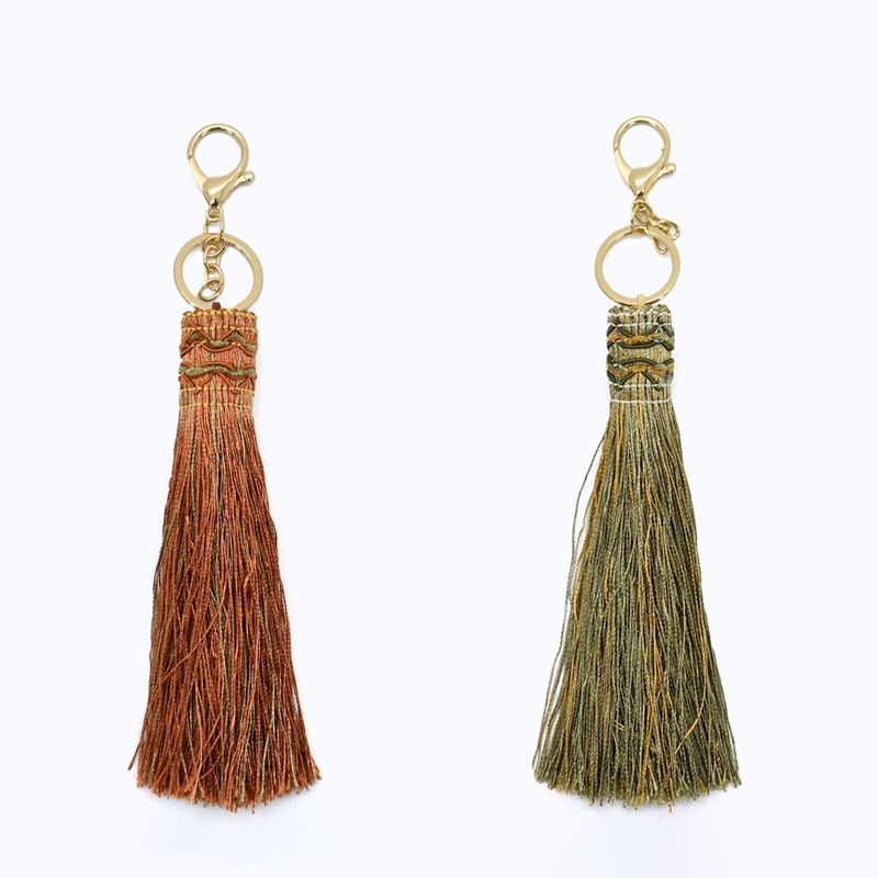 【美品】jollies ジョリーズ　カゴバッグ　タッセルチャーム　ビーズ　刺繍 jolliesオリジナル ビーズタッセルチャーム 全3色 | バッグ