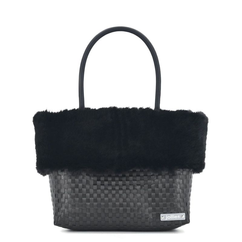 HARU FUR L - BLACK<br>【ファー着脱可】