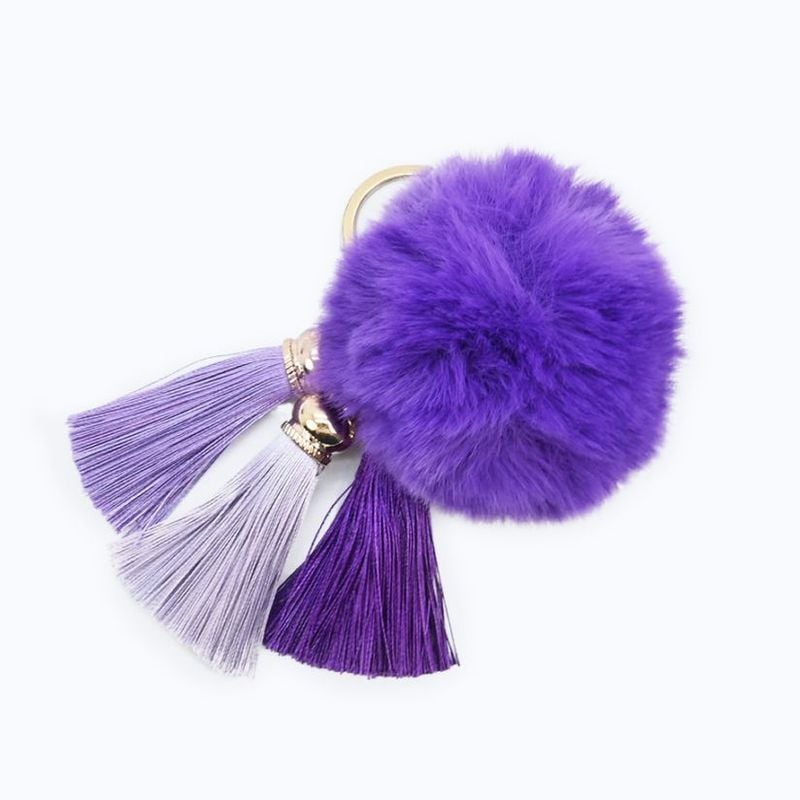 3連ファーチャーム - PURPLE