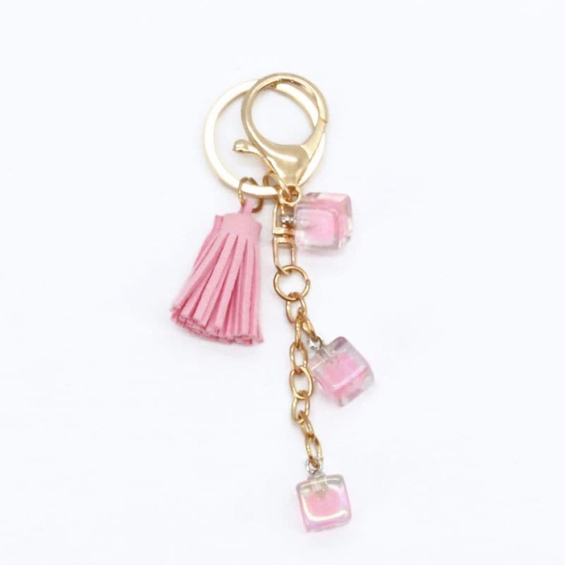 キューブタッセルチャーム - PINK