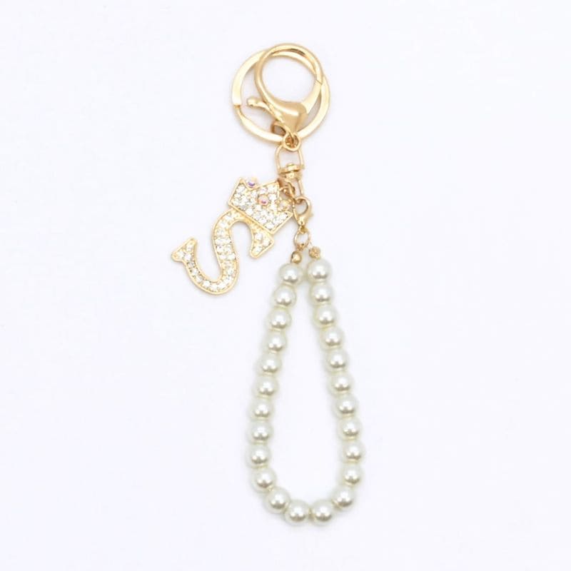 イニシャルパールチャーム - S