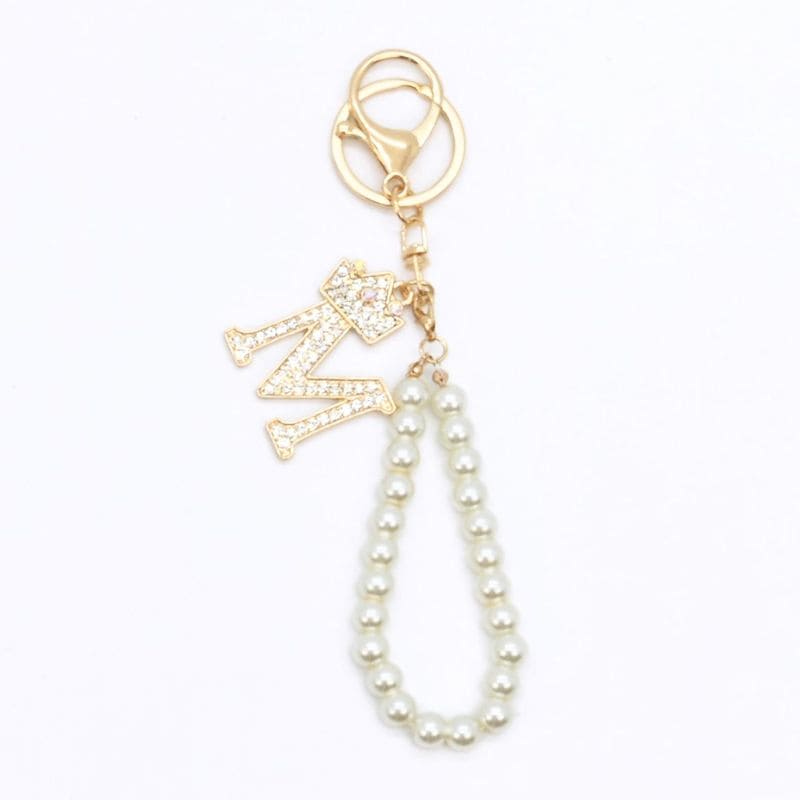 イニシャルパールチャーム - M