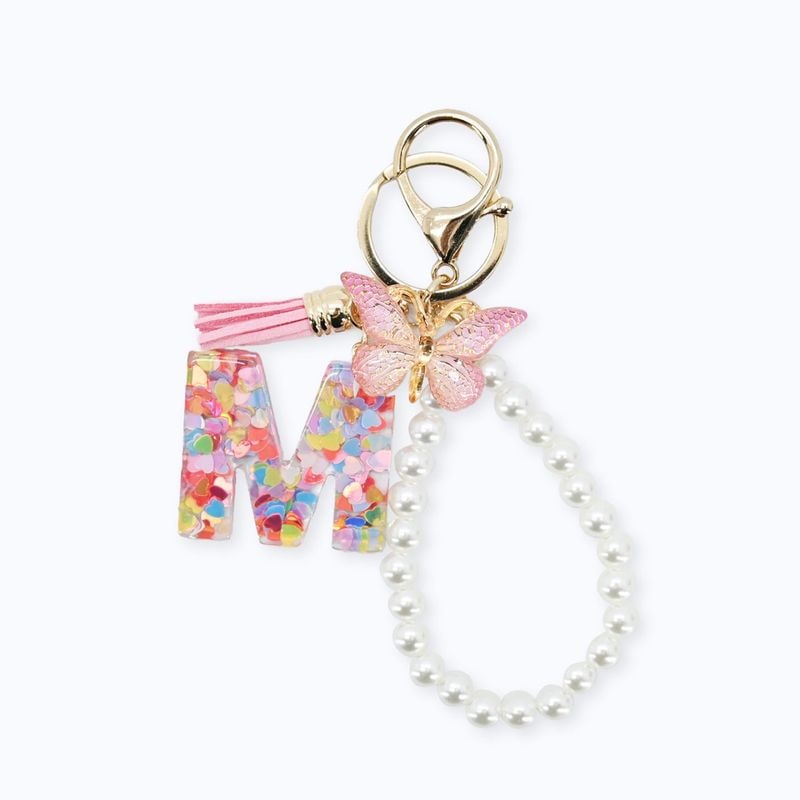 イニシャルバタフライチャーム - M