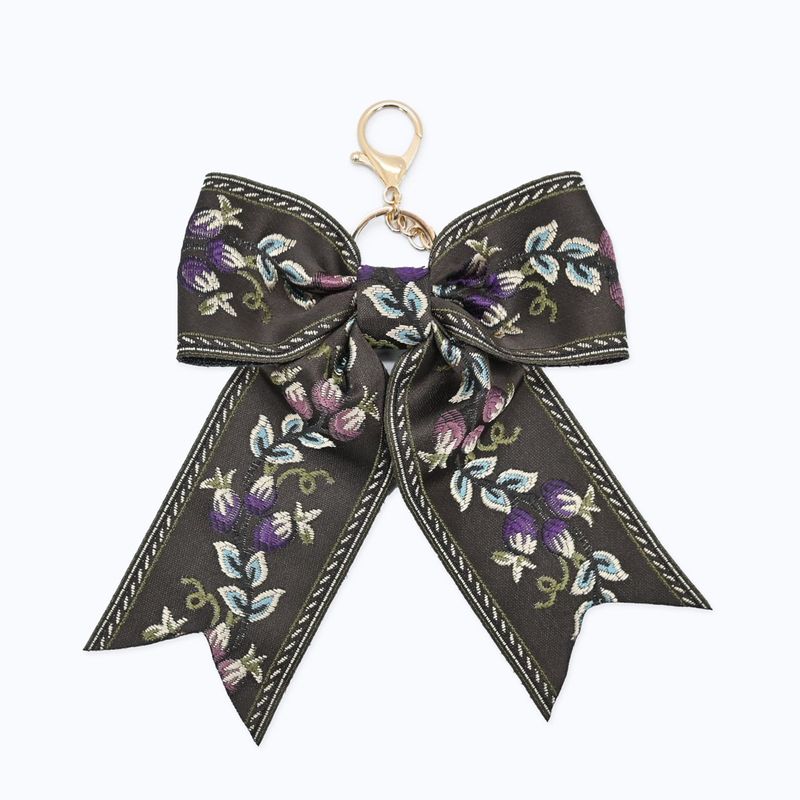 【jolliesオリジナル】フラワーリボンチャーム(2) - BROWN