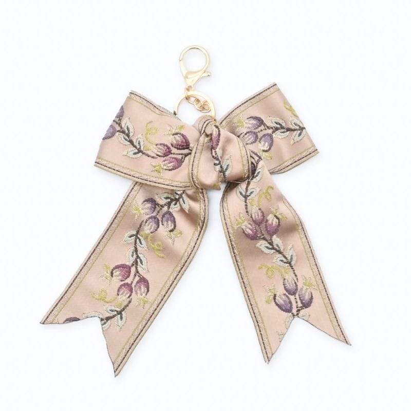 【jolliesオリジナル】フラワーリボンチャーム(2) - PINK