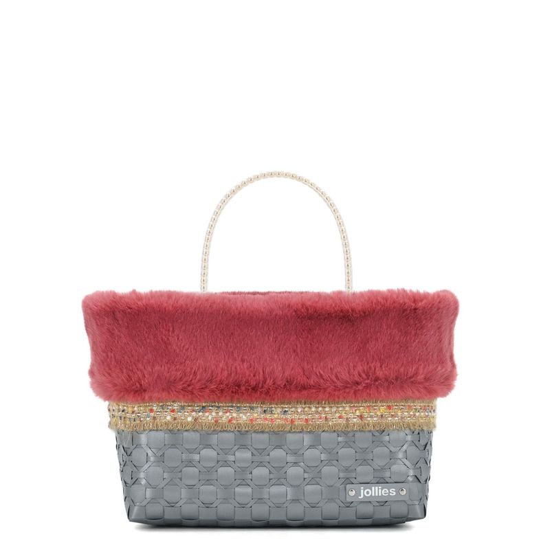 Jollies パール調ハンドルバッグ Jolliesインバッグ Jollies パール調ハンドルバッグ Jolliesインバッグ