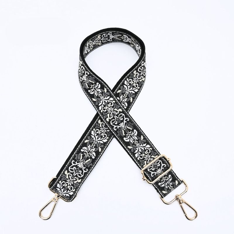 刺繍ショルダー - BLACK