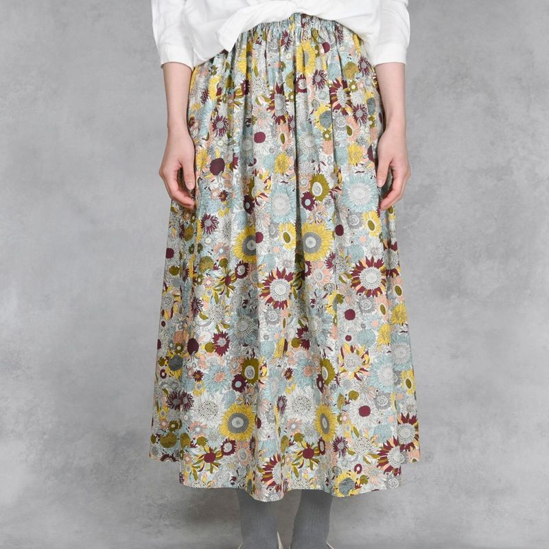 SKIRT SUNFLOWER - LIGHT BLUE