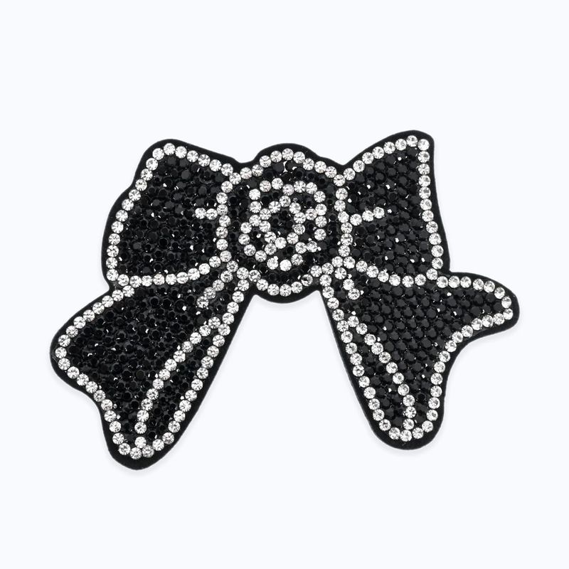 キラキラリボンブローチ - BLACK