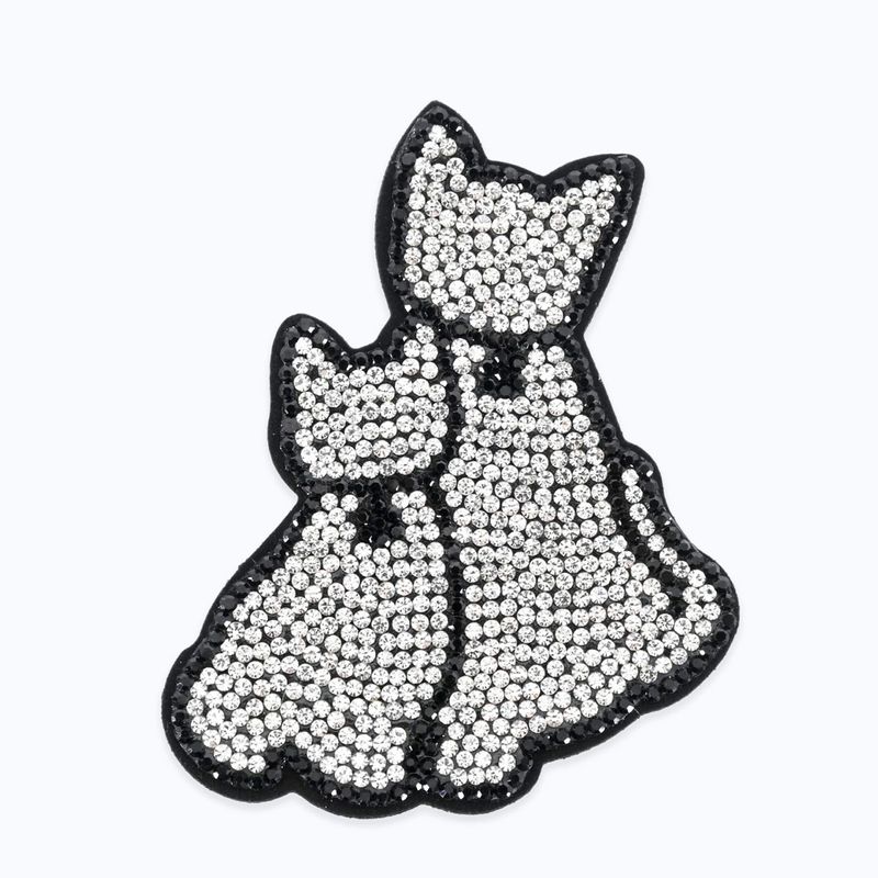 キラキラキャットブローチ - SILVER