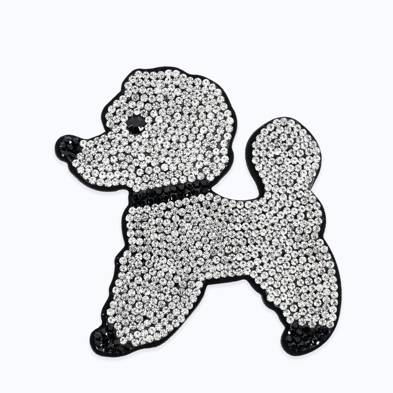 キラキラドッグブローチ - SILVER