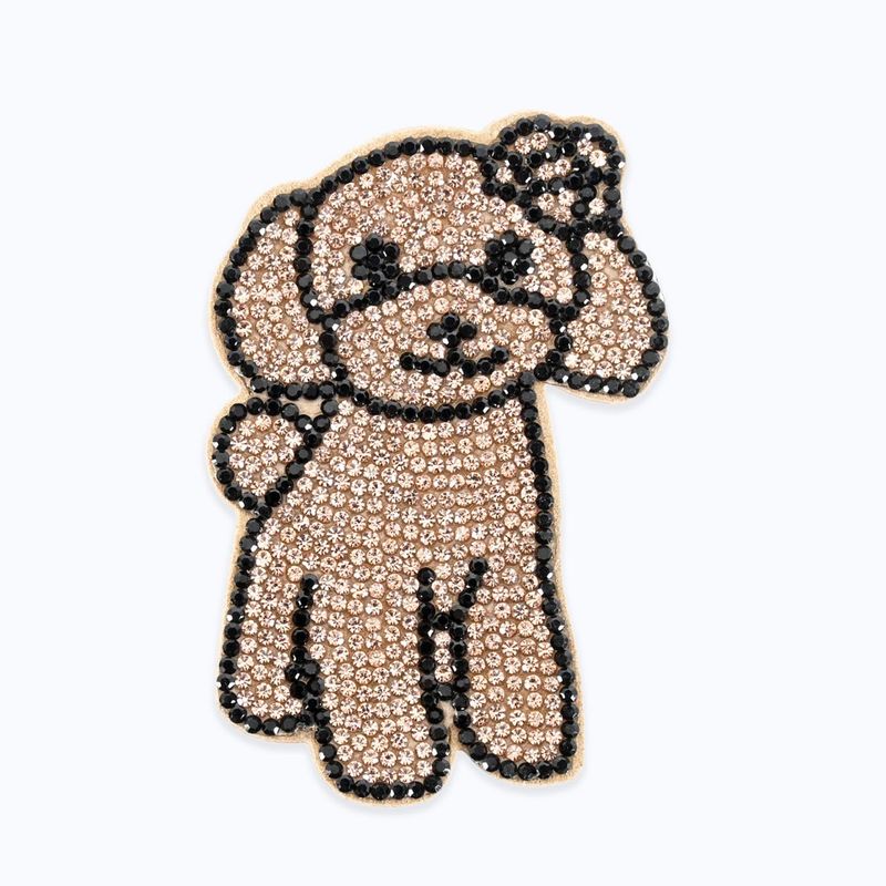 キラキラトイプードルブローチ - GOLD