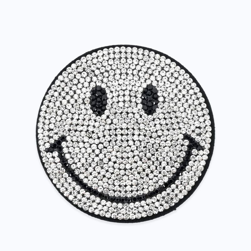 キラキラスマイルブローチ - SILVER