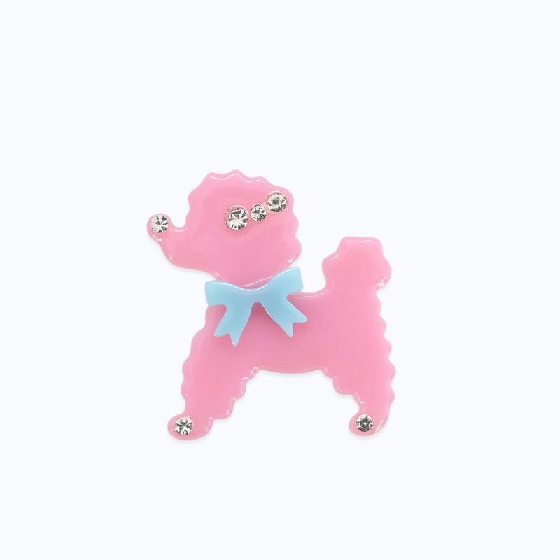 ミニトイプードルブローチ - PINK