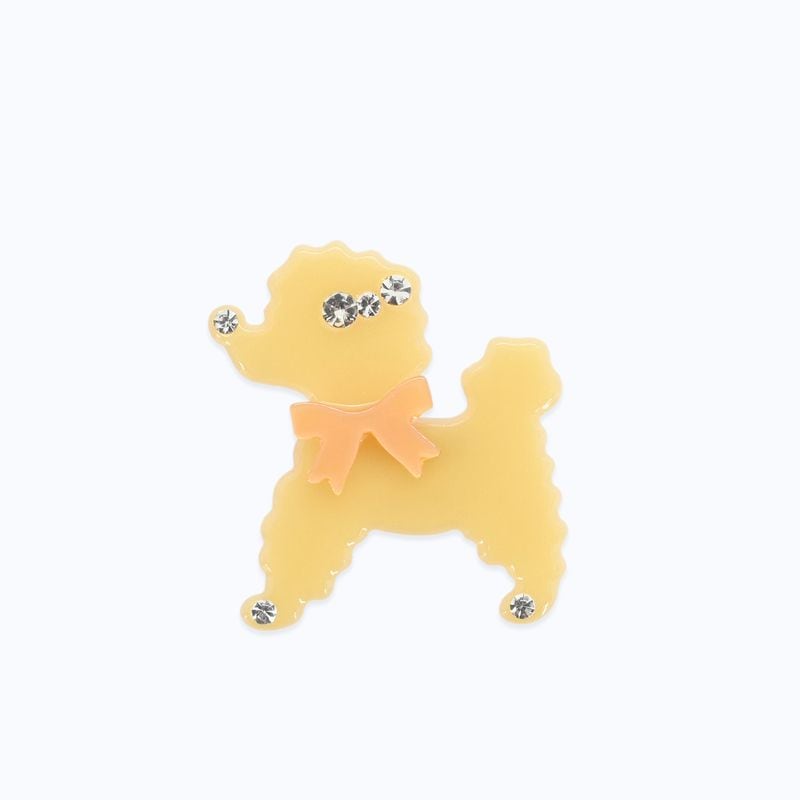 ミニトイプードルブローチ - YELLOW