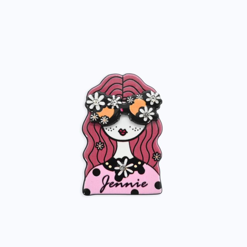 ミニガールブローチ - PINK