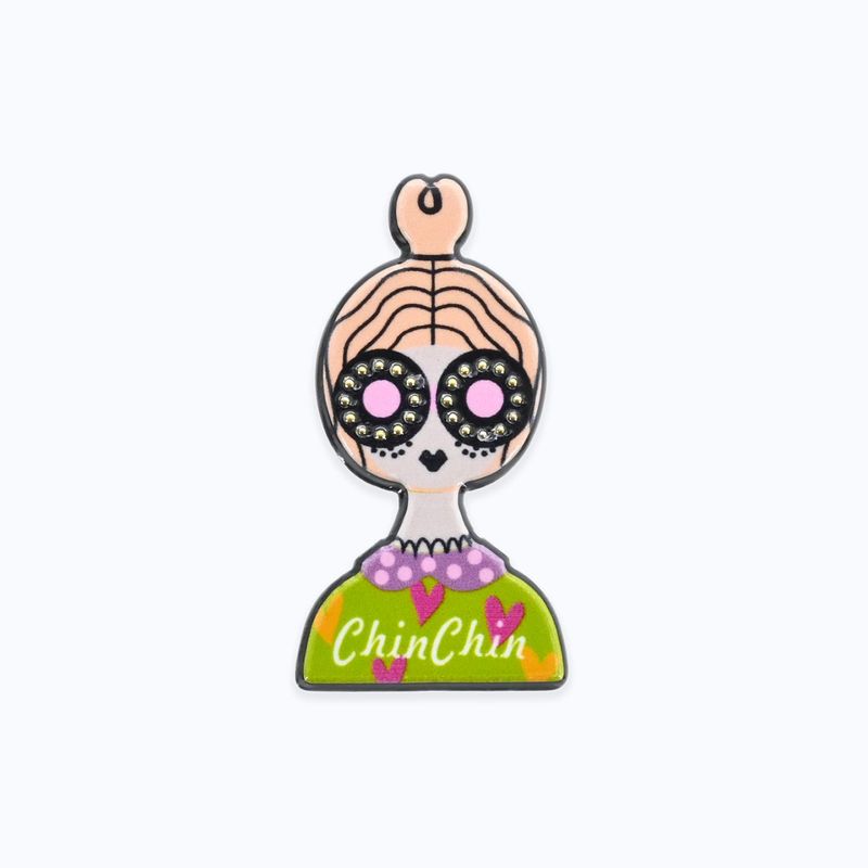 ミニガールブローチ - GREEN