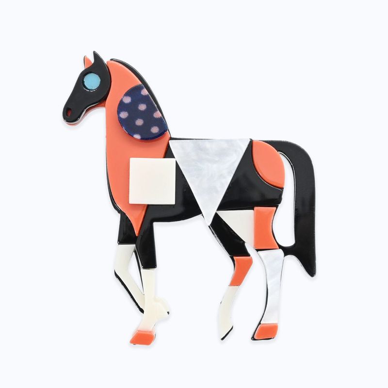 ホースブローチ - ORANGE