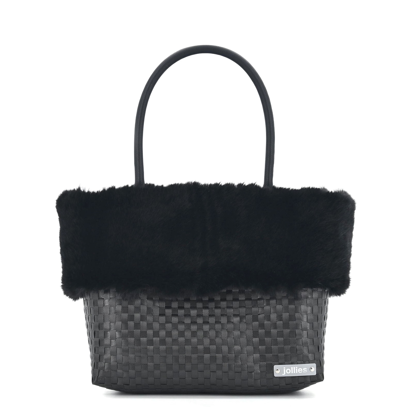 Fu×haru様ブラック1枚 HARU FUR L - BLACK<br>【ファー着脱可】 | プラバッグ,Lサイズ