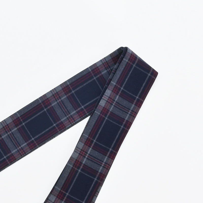 BAG SCARF CHECK D.GR/RD