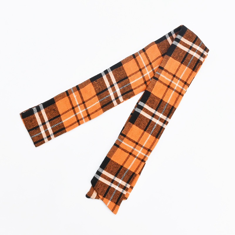 BAG SCARF CHECK ORANGE