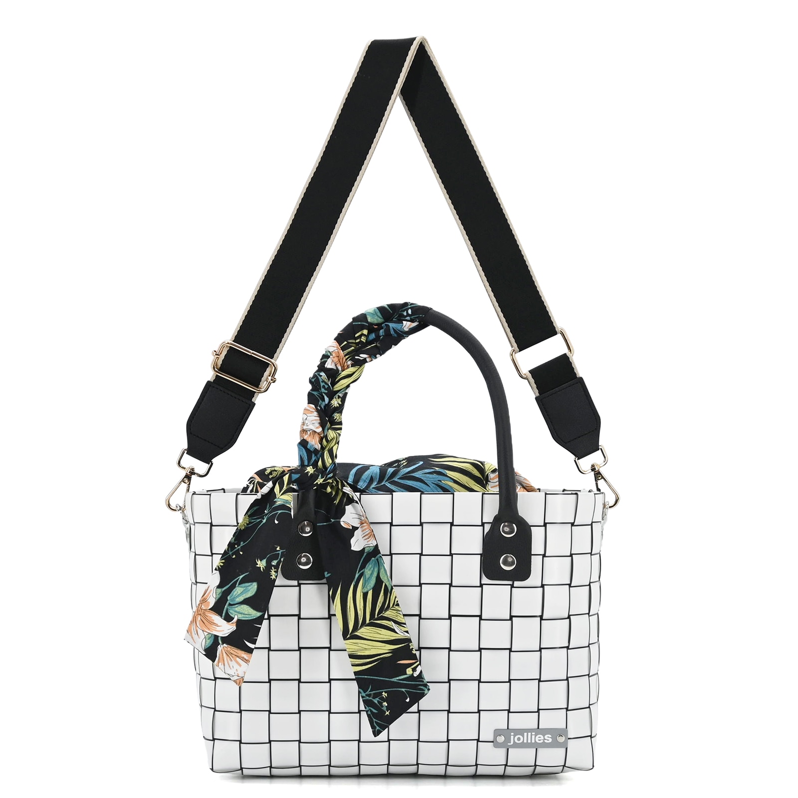 ひろみ 並業輸入品 ショルダーバッグ ホワイト/ブラック ショルダー対応】<br>RAY M - LINE WHITE | プラバッグ,Mサイズ