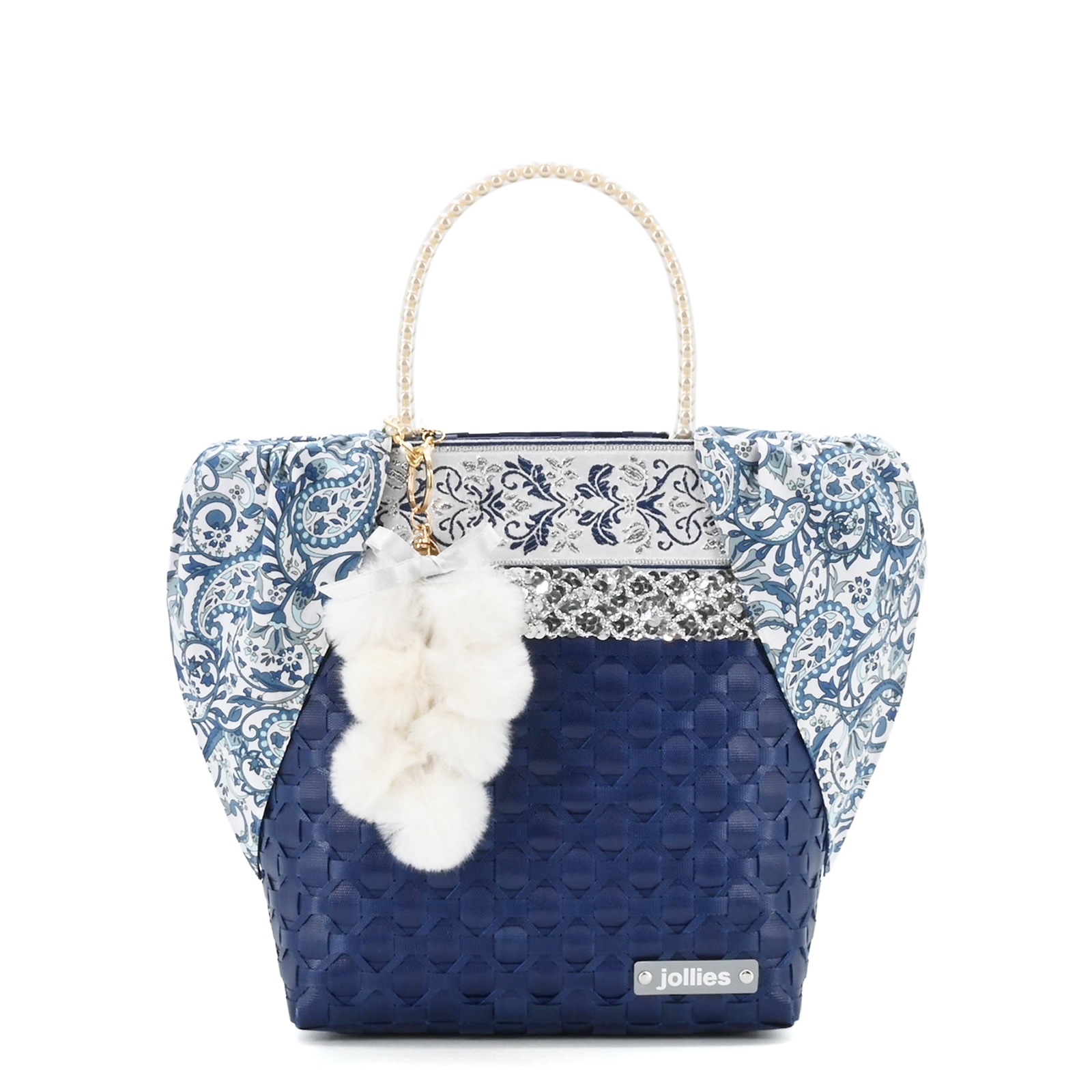 Jollies パール調ハンドルバッグ Jolliesインバッグ jollies/ジョリーズ パール調ハンドルトートバッグ 通販 - ディノス