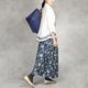 SKIRT FLOWER - NAVY