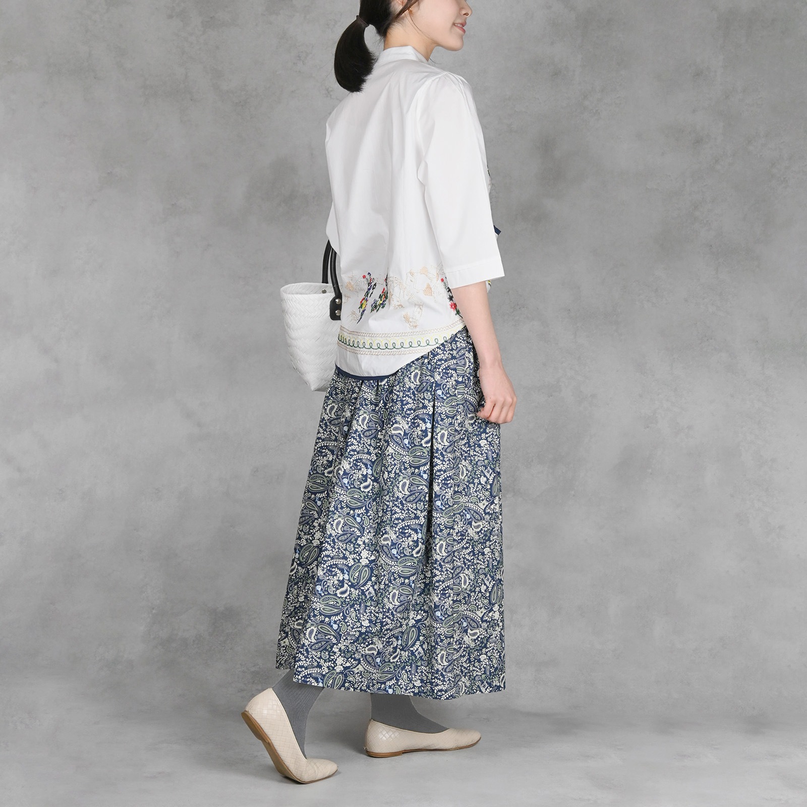 SKIRT PAISLEY - NV×GR