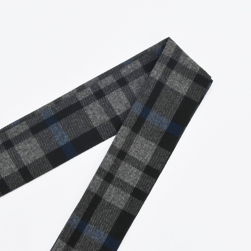 BAG SCARF CHECK D.GR/BL