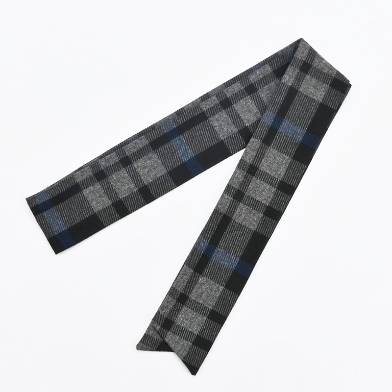 BAG SCARF CHECK D.GR/BL