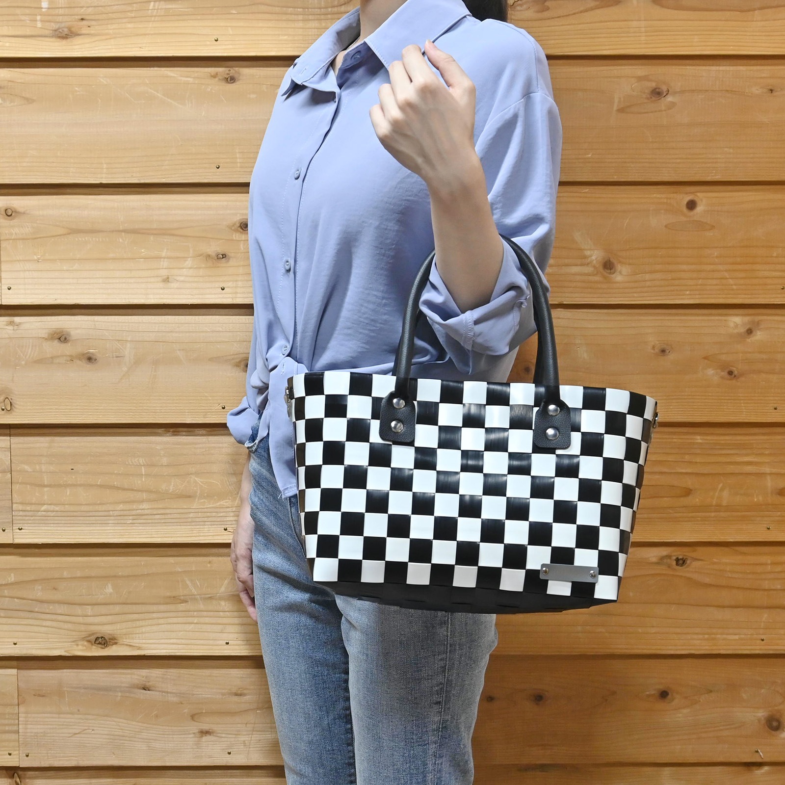 【ショルダー対応】<br>RAY M - BK×WH