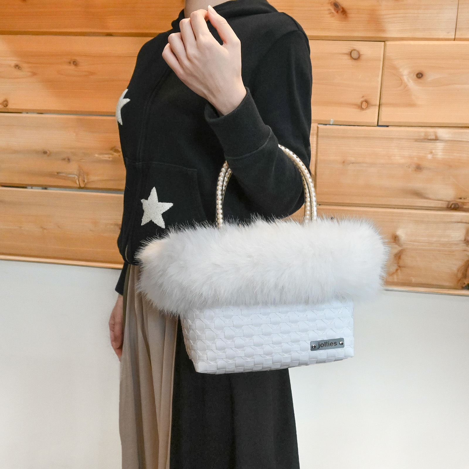 RENA V-FUR S - WHITE<br>【ファー着脱可】