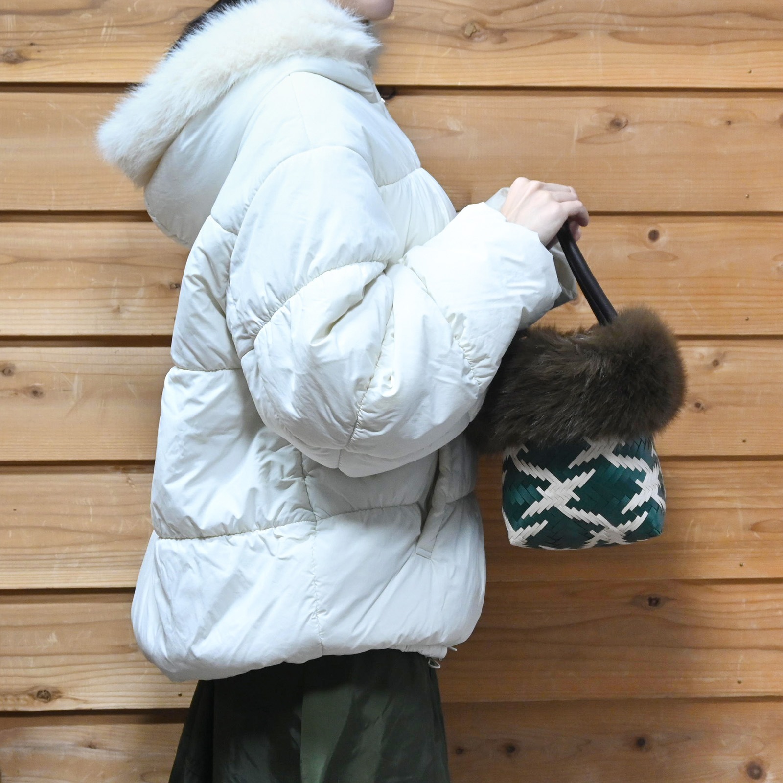 SEAGULL V-FUR M - GR×BE<br>【ファー着脱可】