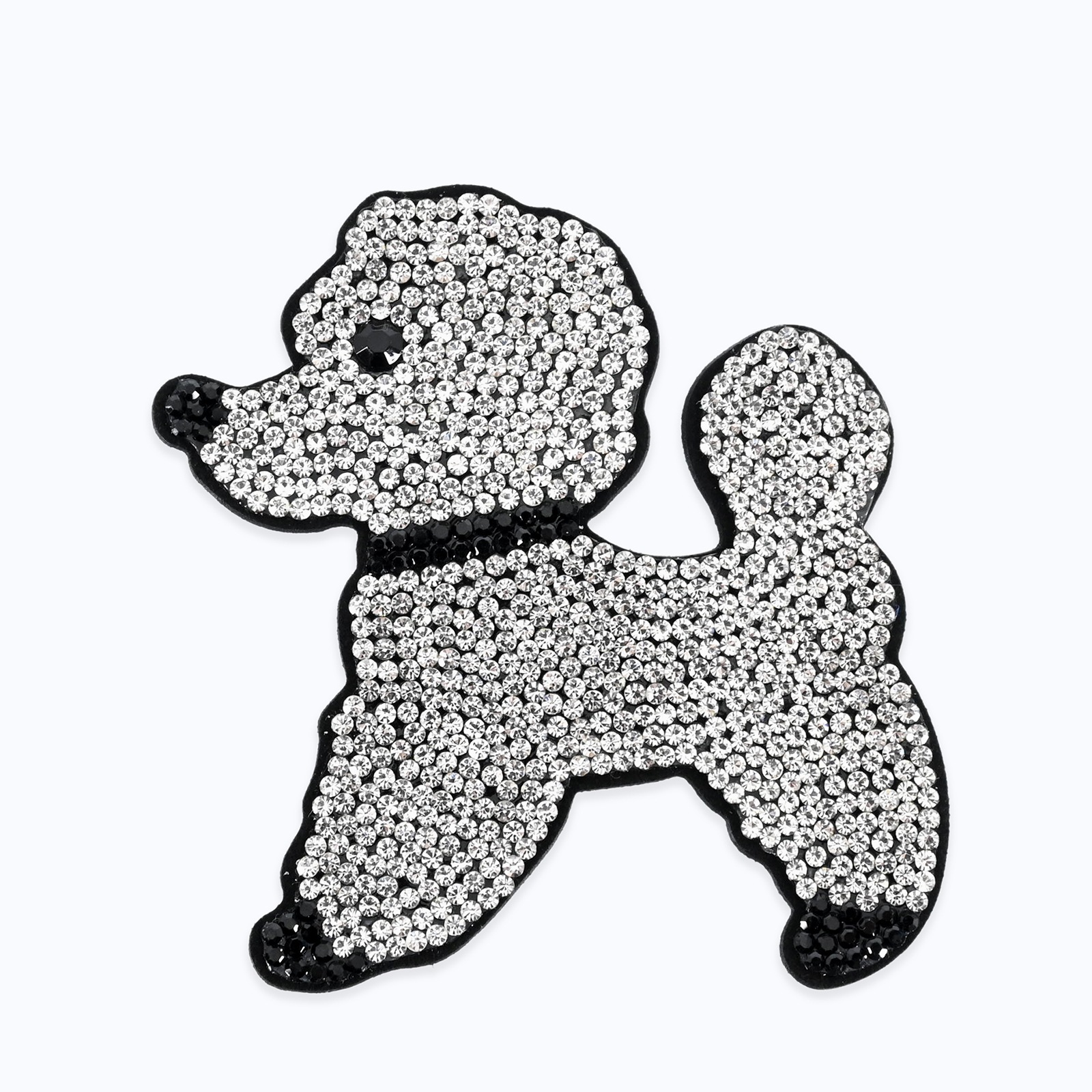 キラキラドッグブローチ - SILVER