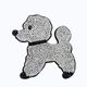 キラキラドッグブローチ - SILVER