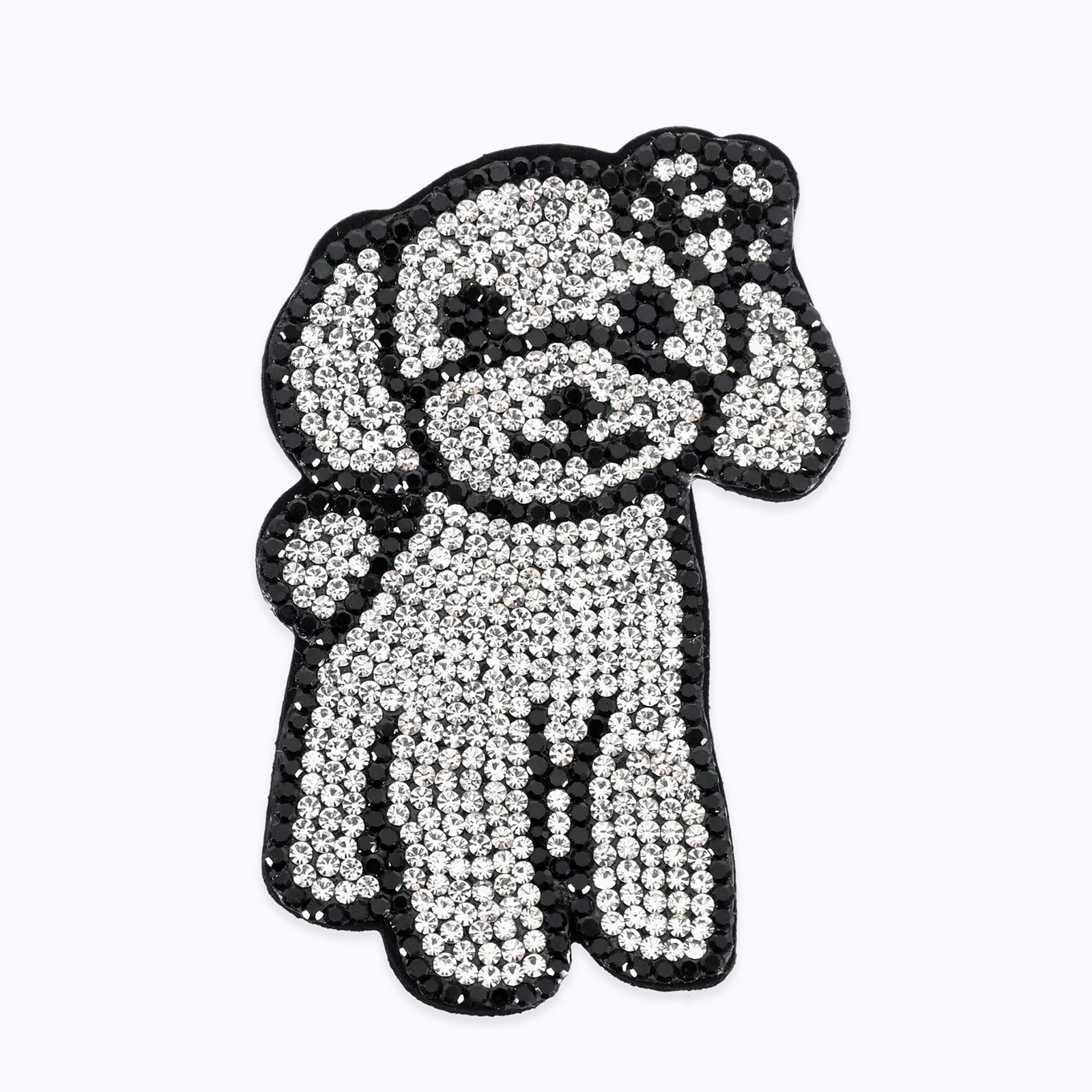 キラキラトイプードルブローチ - SILVER