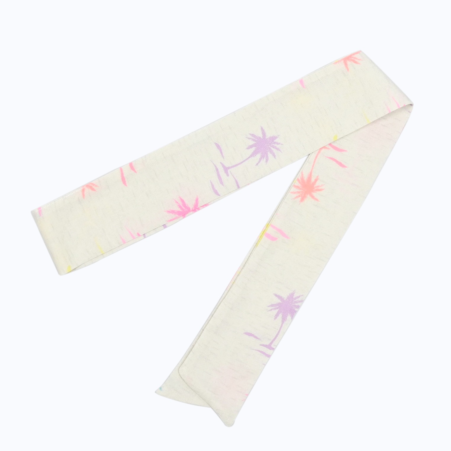 BAGSCARF PALM TREE WH×L.BL