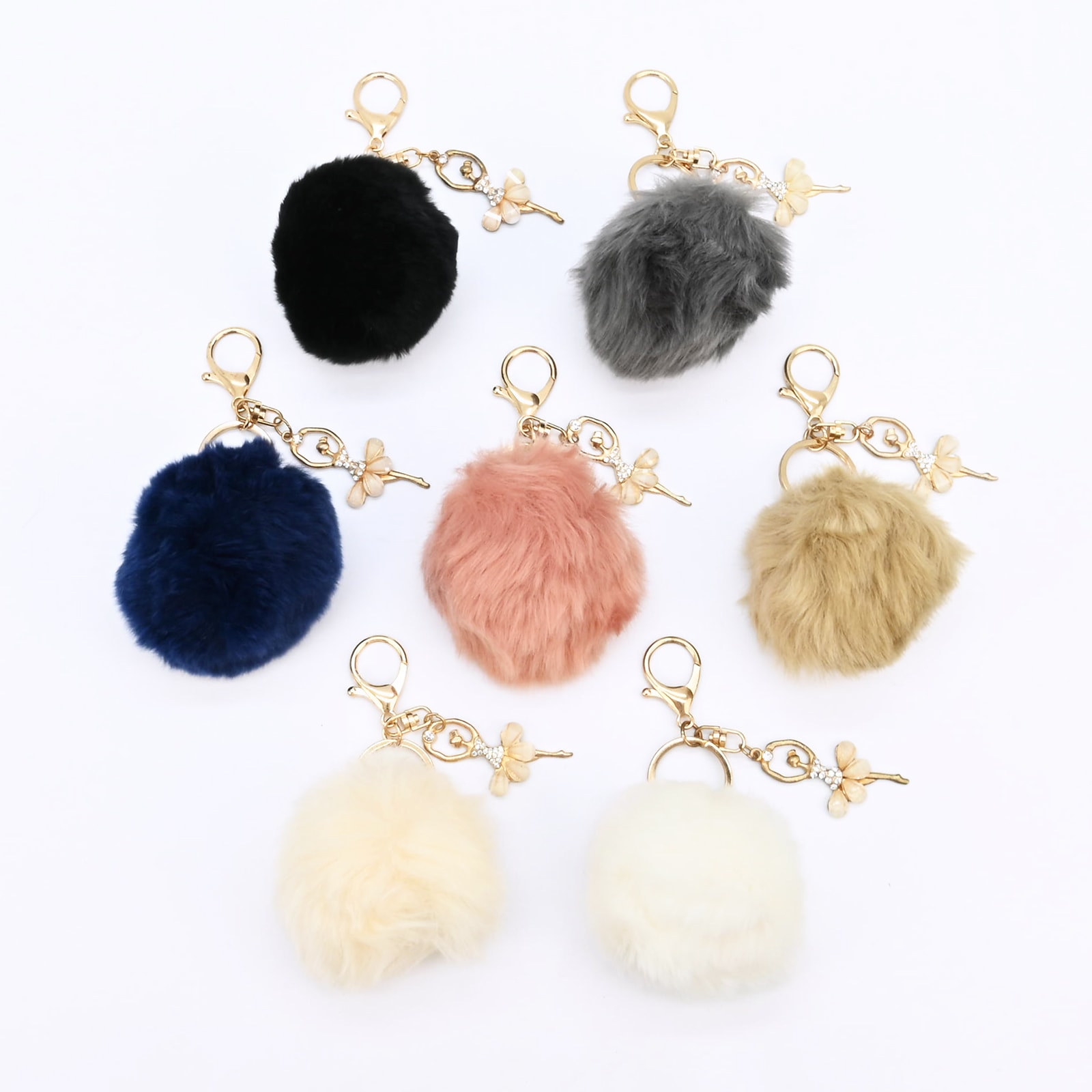 バレリーナファーチャーム 全7色 | バッグチャーム | jollies Online Store