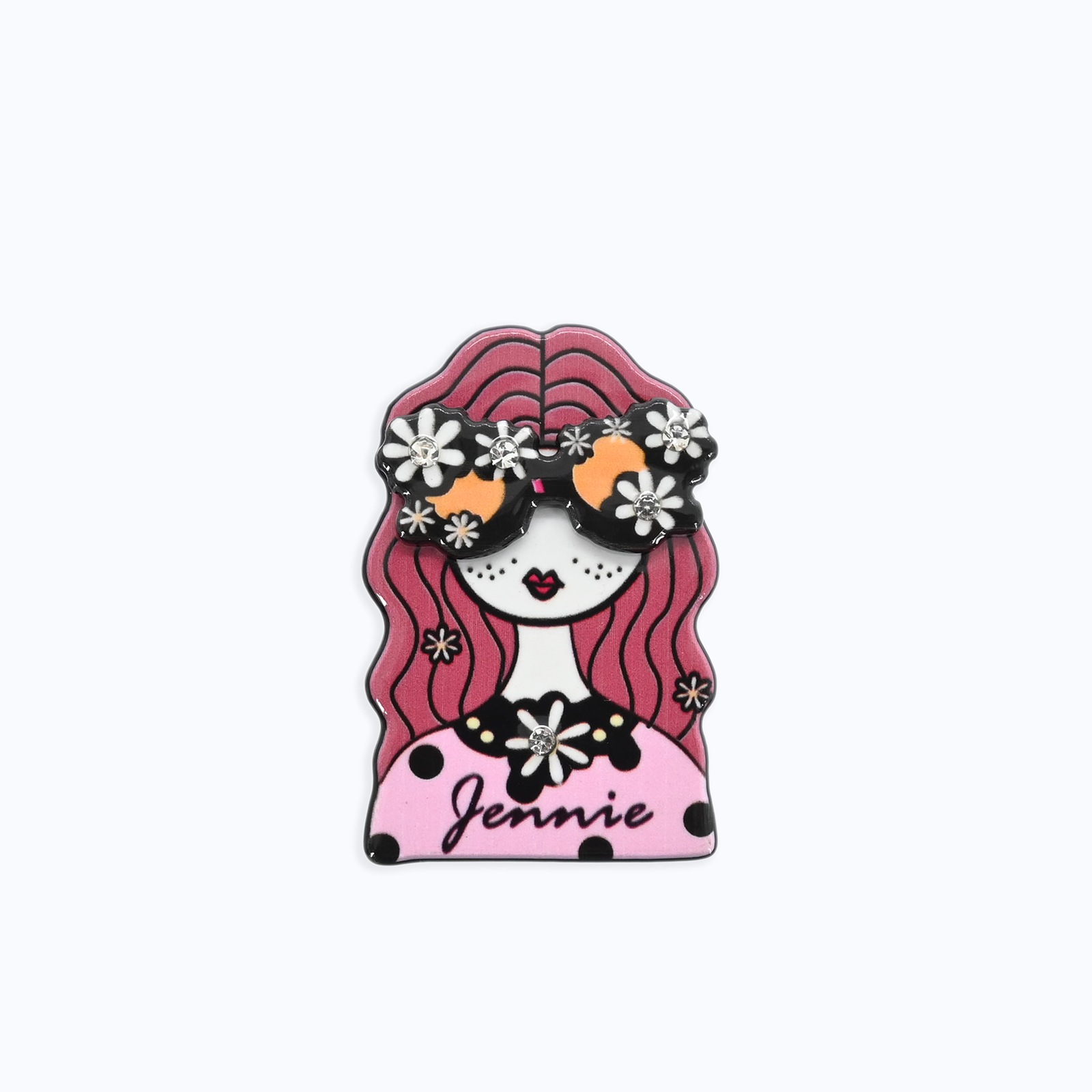 ミニガールブローチ - PINK