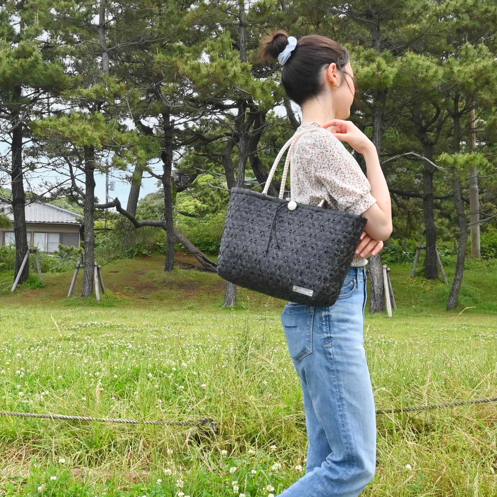 専用☆ 大きめバッグ＆印鑑ケース ☆ ジョリーフルール ジュビリー Jubilee ニットトートバッグ 大きめマルシェサイズ