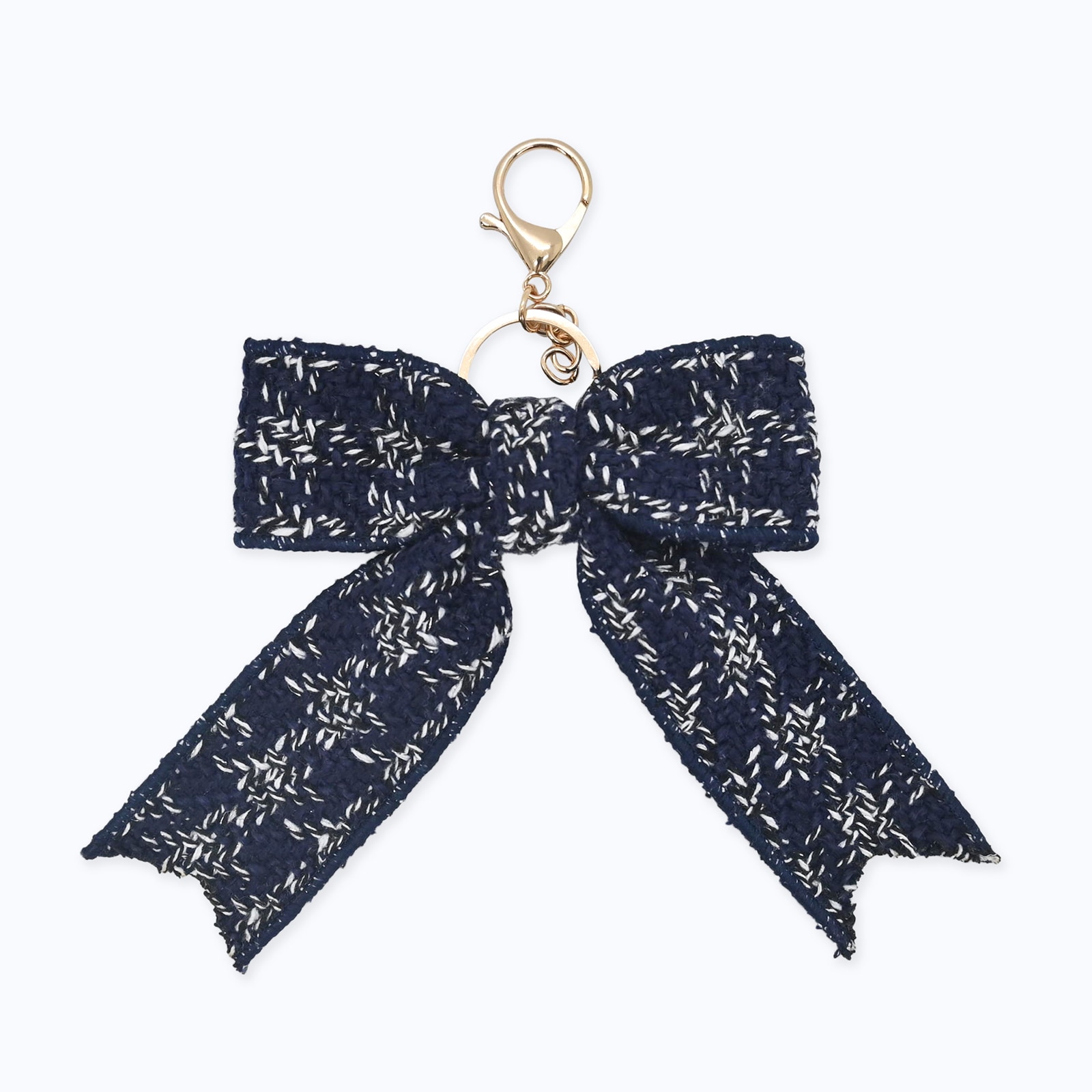 リボンチャーム ツイード - NAVY | チャーム／雑貨,チャームを探す