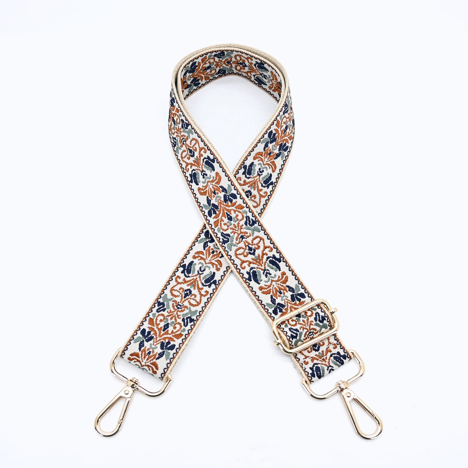 刺繍ショルダー - LIGHT BROWN