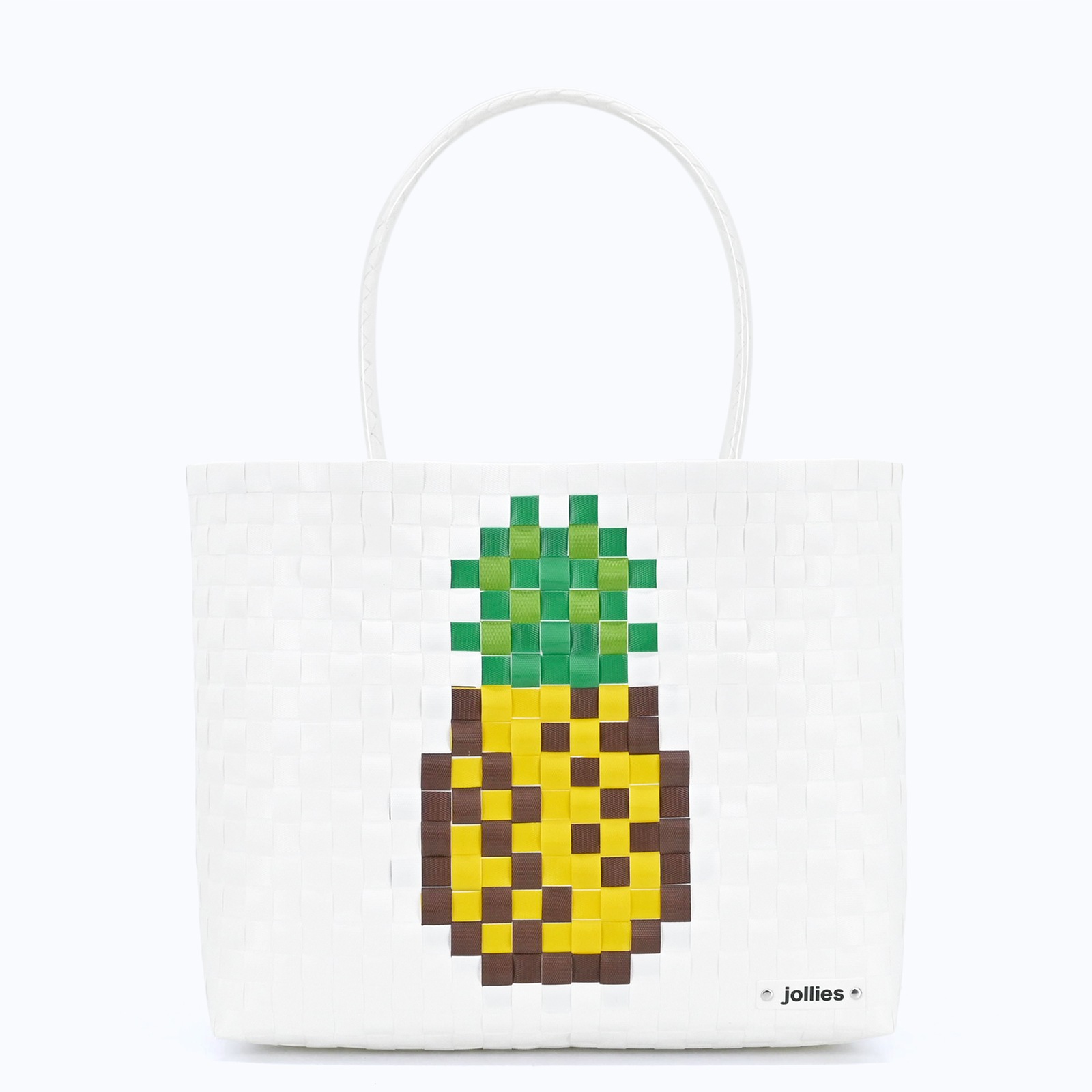 パイナップル L - WHITE | プラバッグ,柄から探す,ドット絵シリーズ