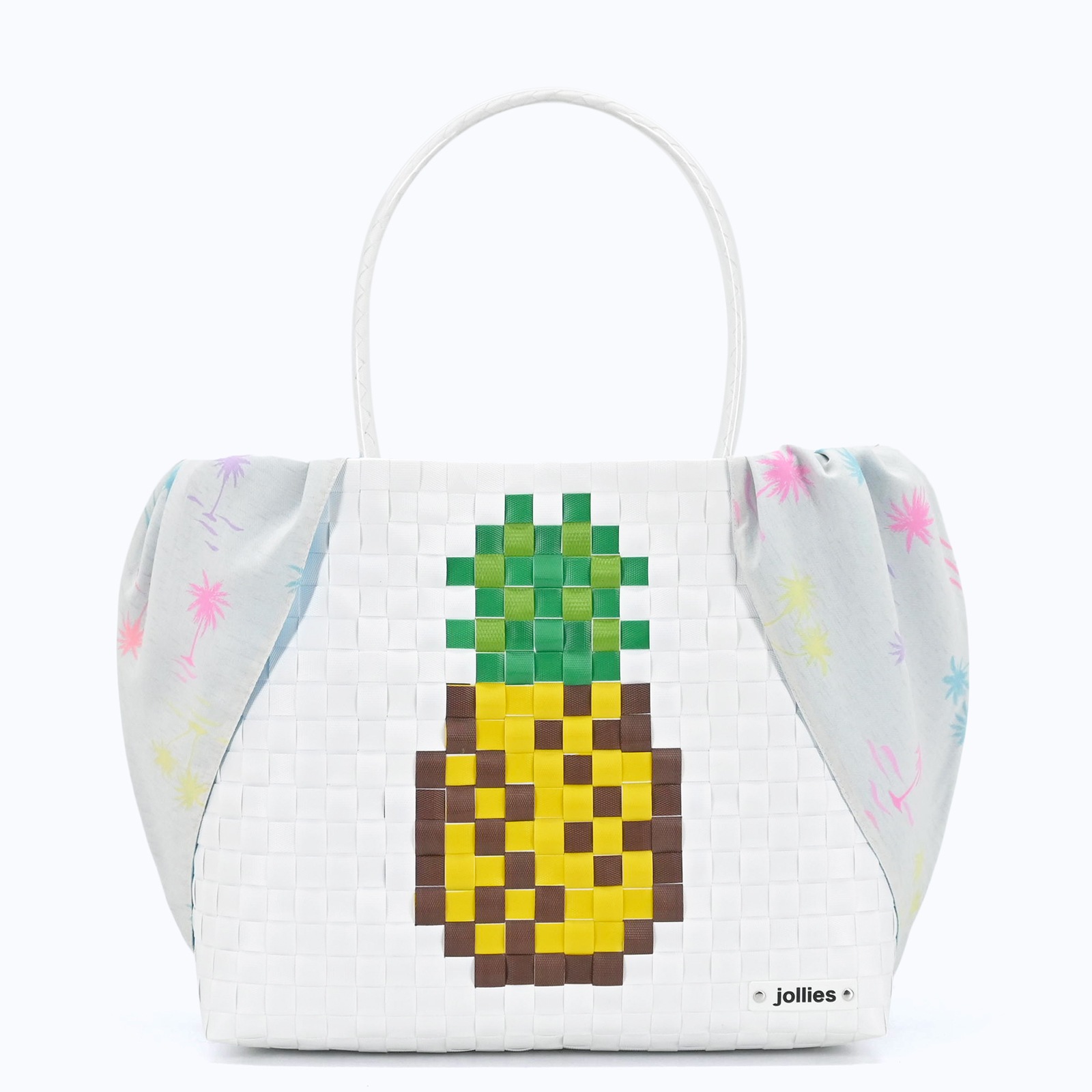 パイナップル L - WHITE | プラバッグ,柄から探す,ドット絵シリーズ